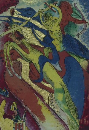 Apocalyptic Riders I by Wassily Kandinsky - Hand-Painted Oil Painting Reproduction