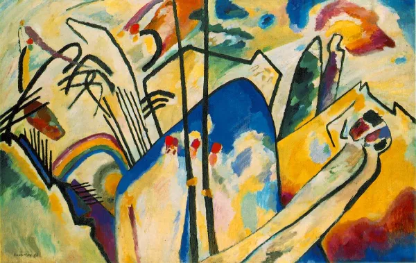 Oil Painting Composition IV by Wassily Kandinsky