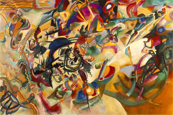 Oil Painting Composition VII by Wassily Kandinsky