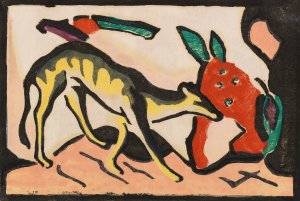 Der Blaue Reiter by Wassily Kandinsky - Hand-Painted Oil Painting Reproduction