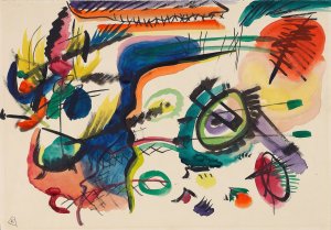 Draft for 'Composition VII'I by Wassily Kandinsky - Hand-Painted Oil Painting Reproduction