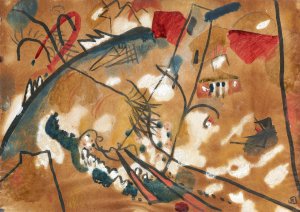 Draft for 'Improvisation 24 by Wassily Kandinsky - Hand-Painted Oil Painting Reproduction