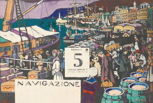 Entwurf Fur Ein Schiffsplakat by Wassily Kandinsky - Hand-Painted Oil Painting Reproduction