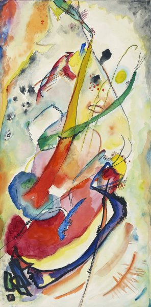 main product photo of Entwurf zu einem Wandbild fur Edwin R. Campbell Nr. 1 painting by Wassily Kandinsky