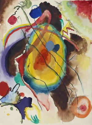 Entwurf zu einem Wandbild fur Edwin R. Campbell by Wassily Kandinsky - Hand-Painted Oil Painting Reproduction