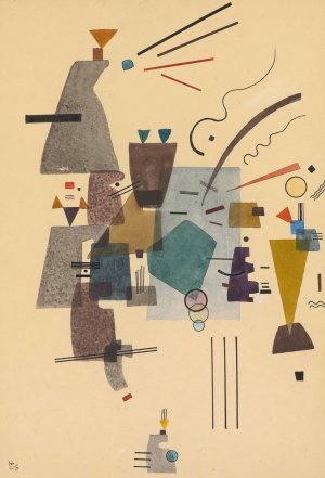Gewarmtes Kuhl by Wassily Kandinsky - Hand-Painted Oil Painting Reproduction