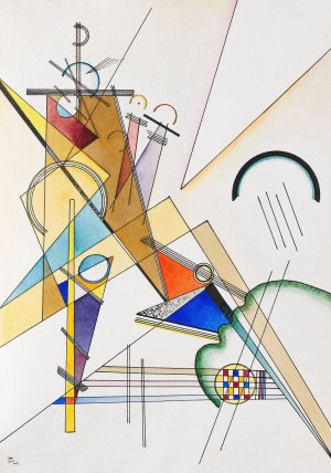Gewebe by Wassily Kandinsky - Hand-Painted Oil Painting Reproduction