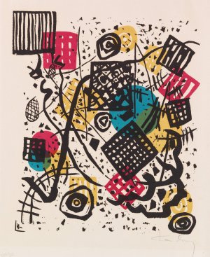 Kleine Welten V by Wassily Kandinsky - Hand-Painted Oil Painting Reproduction