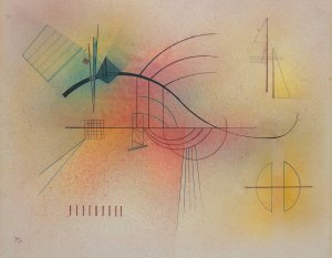 Linie by Wassily Kandinsky - Hand-Painted Oil Painting Reproduction