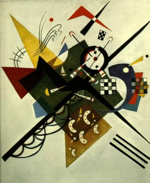 Oil Painting On White II by Wassily Kandinsky