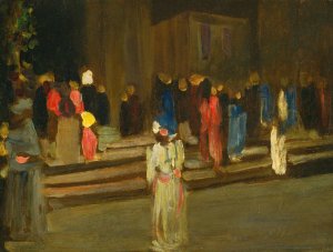 Park Von St. Cloud -Eingang by Wassily Kandinsky - Hand-Painted Oil Painting Reproduction