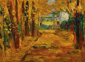 Park Von St. Cloud - Herbst I by Wassily Kandinsky Oil Painting Reproduction