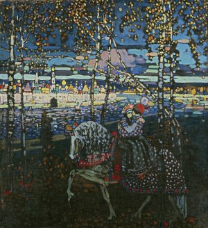 Riding Couple by Oil Painting Reproduction