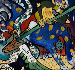 Saint George I by Wassily Kandinsky - Hand-Painted Oil Painting Reproduction