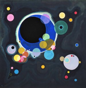 Several Circles by Wassily Kandinsky Oil Painting Reproduction