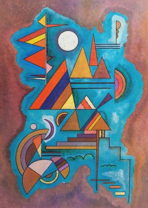 Standing by Wassily Kandinsky - Hand-Painted Oil Painting Reproduction