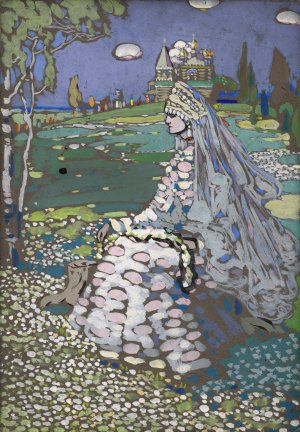 The Bride by Wassily Kandinsky - Hand-Painted Oil Painting Reproduction
